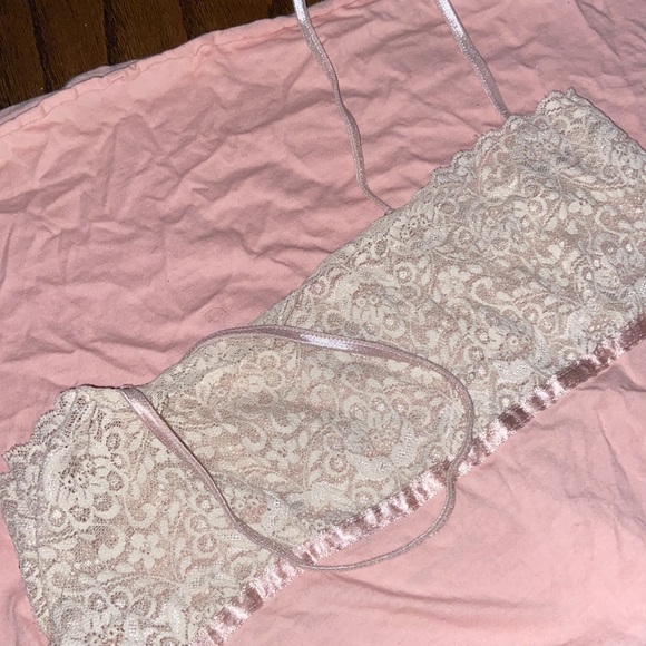 Victoria secret pink lil lace adjustable mighty nightgown /cami lace size XS - Picture 9 of 16